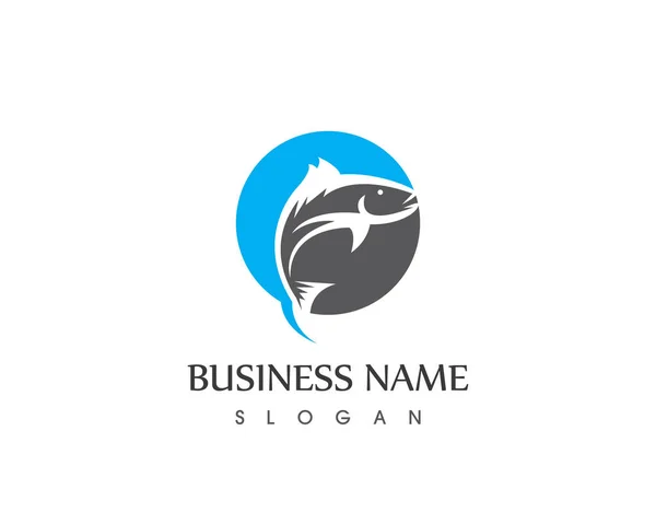 Balık simgesi logo vektörü