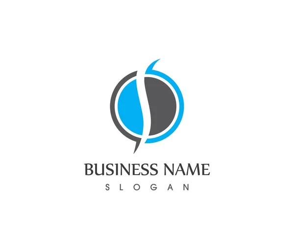 Modelo Logotipo Ícone Negócios — Vetor de Stock