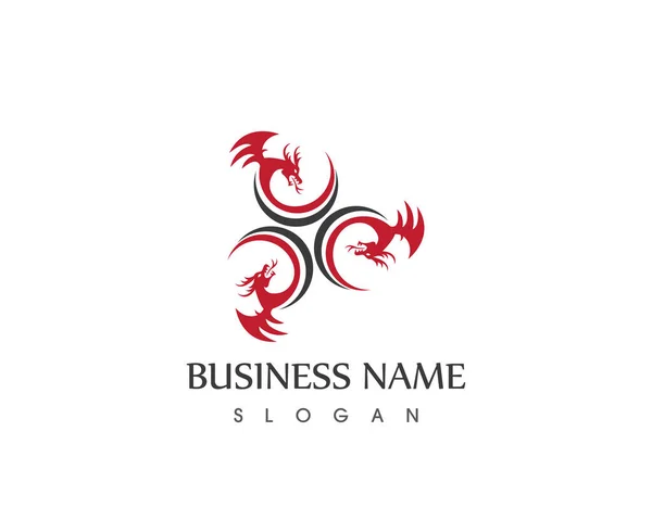 Dragon logo vector template