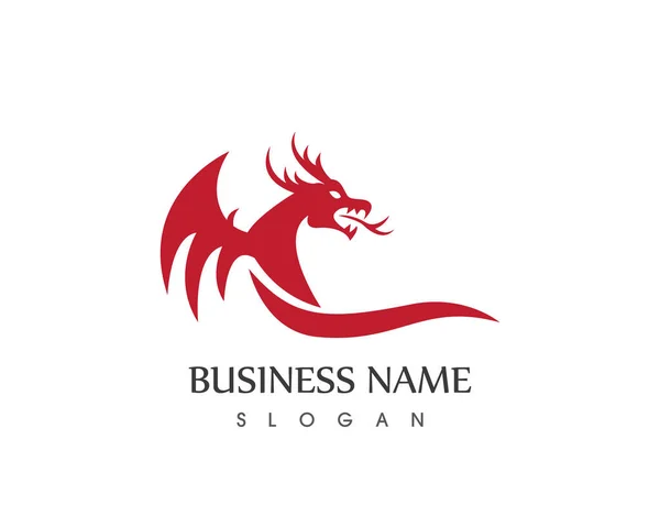 Modèle Vecteur Logo Dragon — Image vectorielle