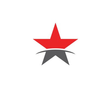 Yıldız simgesi şablon vektör illüstrasyon tasarımı