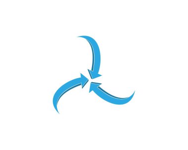 İş okları logo şablonu