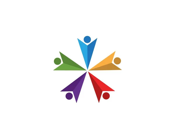 Gemeenschapszorg Logo Template — Stockvector