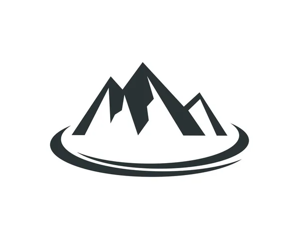 Natuur Berg Logo Sjabloon — Stockvector
