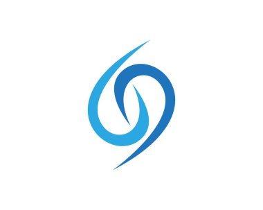 69 Çember logo tasarım şablonu