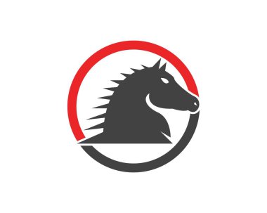 At logosu tasarım vektör şablonu