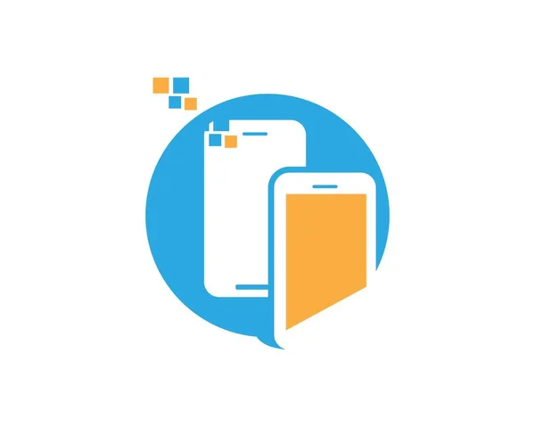 Smart Phone Technology Logo Design Template — Stockvektor