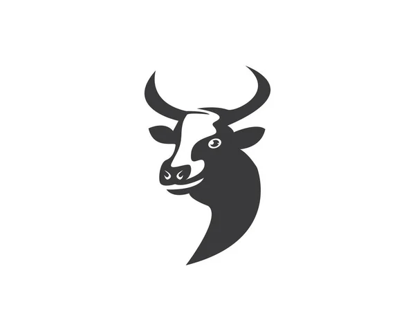Wzór Logo Głowy Krowy Szablon Logo — Wektor stockowy