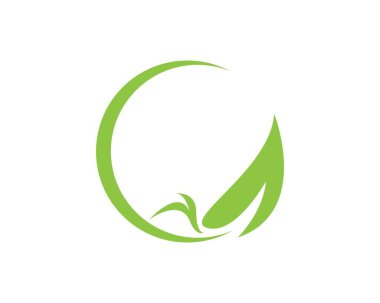 Doğa yaprağı logosu tasarımı