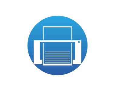 Belge yazıcı logo şablonu