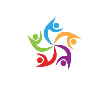 Toplum hizmeti logo tasarım şablonu