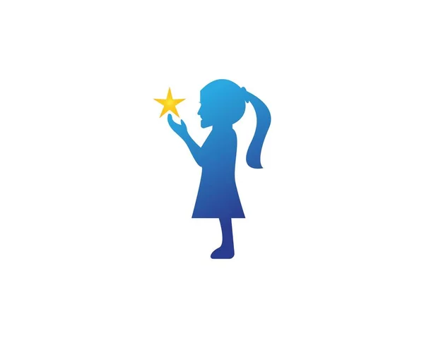 Projekt Wektora Logo Dla Dzieci Szablon — Wektor stockowy