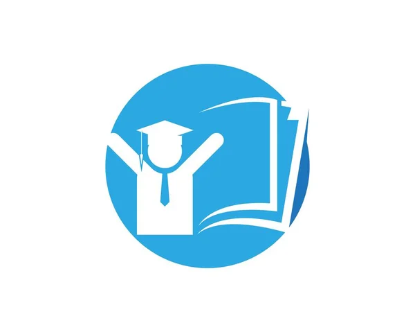Plantilla Diseño Logotipo Educación — Vector de stock
