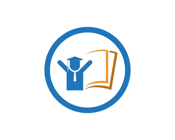 Modèle Conception Logo Éducation Des Gens — Image vectorielle
