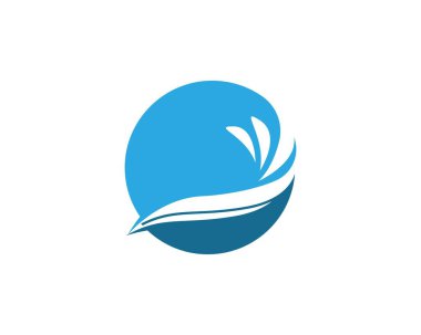 Deniz veya okyanus dalgaları, mavi su, sıçrama ve fırtına, vektör illüstrasyon