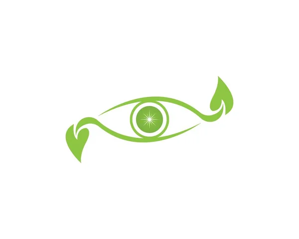 Nature Eye Logo Design — 스톡 벡터