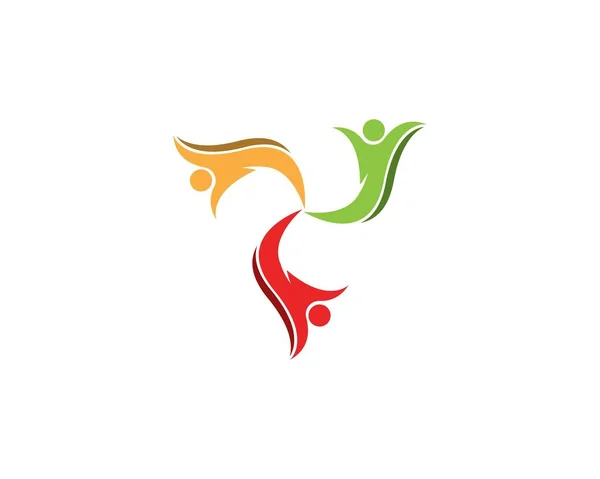 Logotyp För Gemenskapsvård — Stock vektor