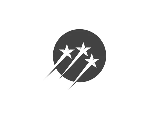Szablon Projektu Logo Gwiazdy — Wektor stockowy
