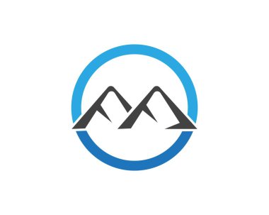 Doğa dağ logosu tasarım şablonu