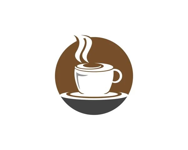 Tasse Café Logo Modèle Vectoriel Icône Desig — Image vectorielle