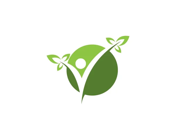 Marca Plantilla Logotipo Personas — Vector de stock