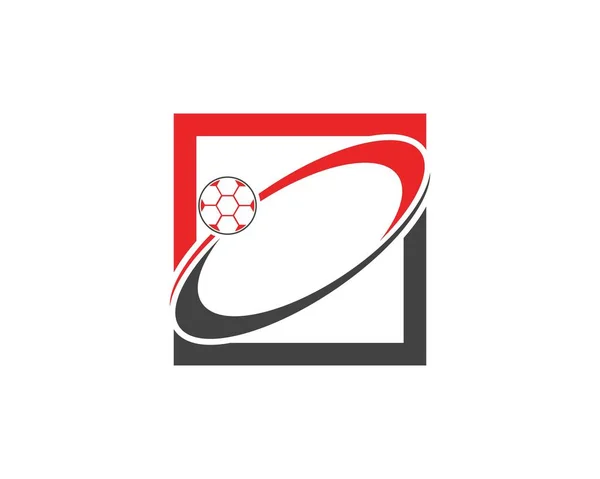 Plantilla Diseño Logo Fútbol — Vector de stock