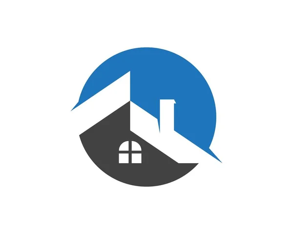房地产和住宅建筑标识图标模板 — 图库矢量图片