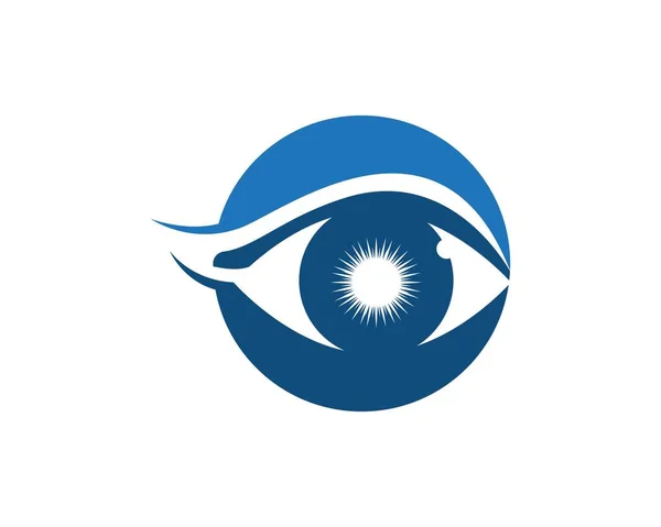 Modelo Design Logotipo Cuidados Oculares —  Vetores de Stock