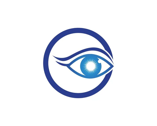 Modelo Design Logotipo Cuidados Oculares —  Vetores de Stock