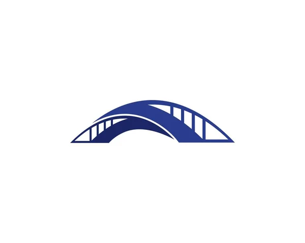 Modello Design Logo Ponte — Vettoriale Stock