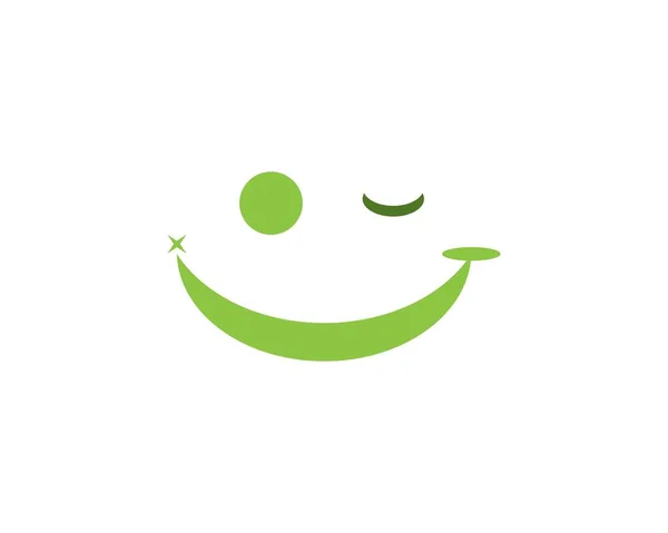 Smile Symbol Logo Vektorvorlage — Stockvektor