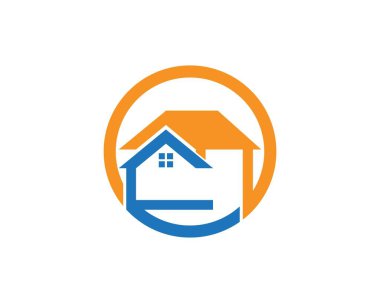 Gayrimenkul ve ev logo vektörü şablonu oluşturma