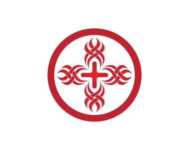 Alevler soyut logo vektör şablonunu ateşle