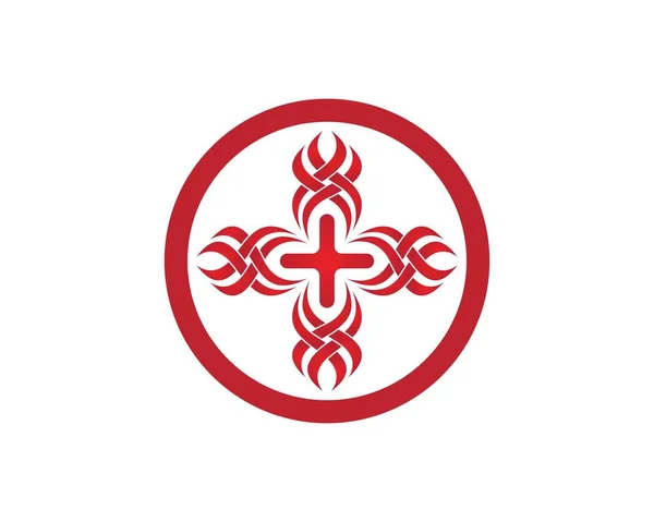 Alevler Soyut Logo Vektör Şablonunu Ateşle — Stok Vektör