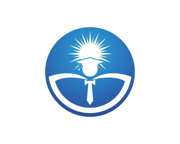 Logo Educación Vector Plantilla — Vector de stock