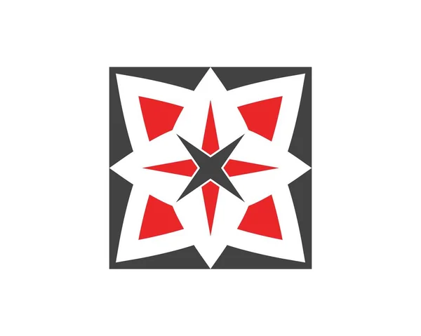 Kwiat Abstrakcyjne Logo Wektor Szablon — Wektor stockowy