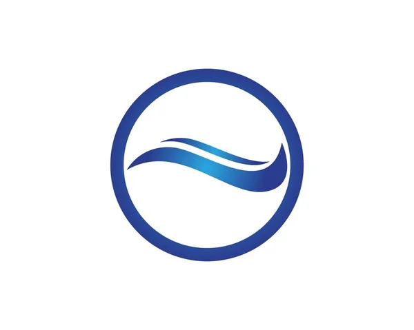 Wellenwolke Symbol Logo Design Vorlage — Stockvektor