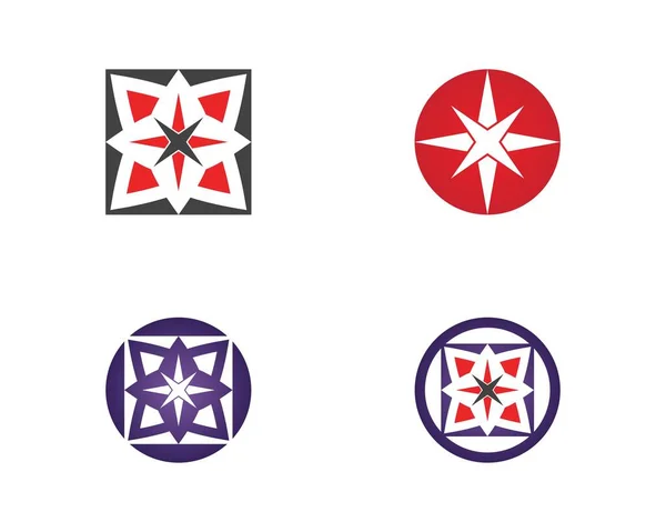 Modèle Vectoriel Logo Abstrait Fleur — Image vectorielle