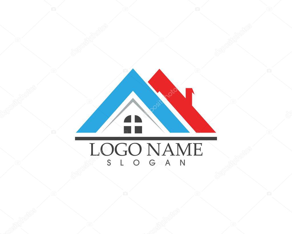 Real estate and building home logo vector template
