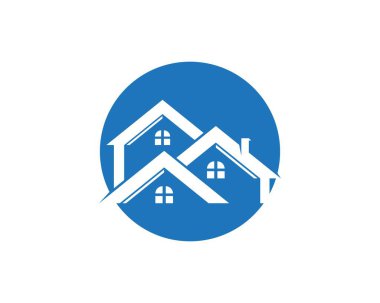 Gayrimenkul ve ev logo vektörü şablonu oluşturma