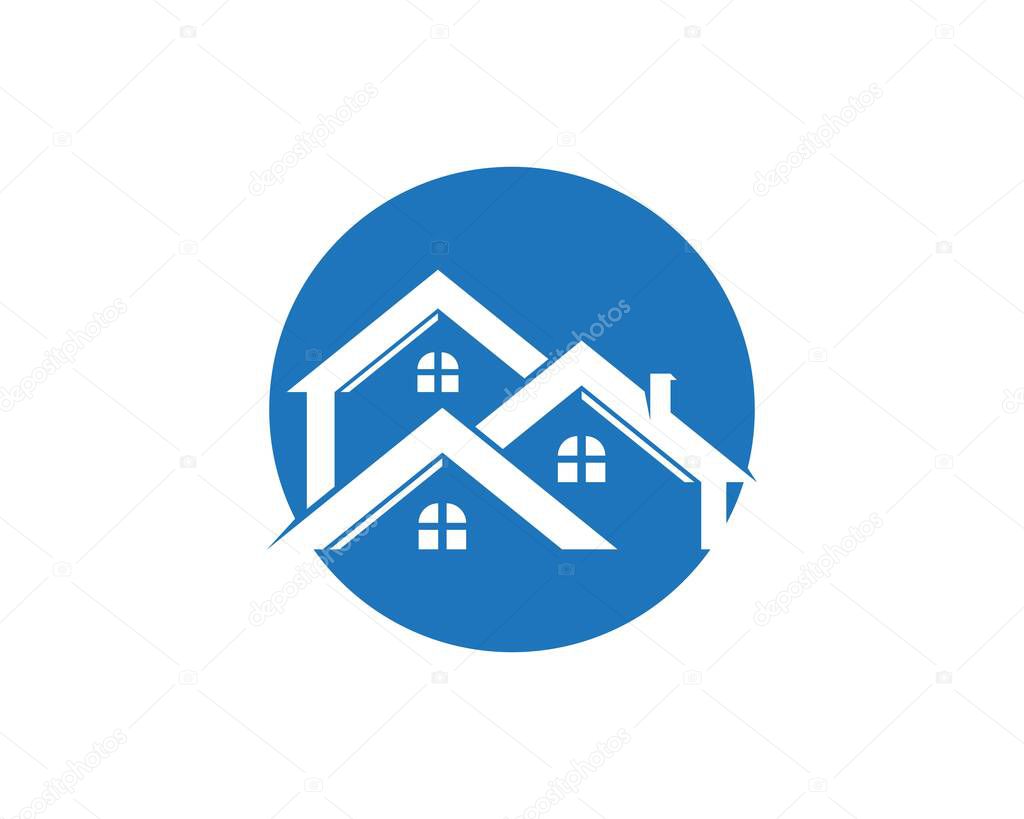 Real estate and building home logo vector template