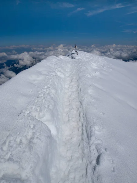 Krásný výhled z Mont Blanc. — Stock fotografie