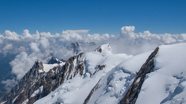 Krásný výhled z Mont Blanc. — Stock fotografie