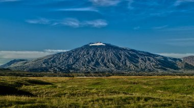 Panoramik siyah yanardağ Snfellsjkull.