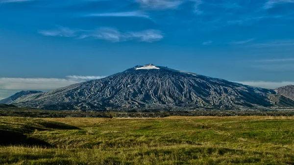Panoramik siyah yanardağ Snfellsjkull.