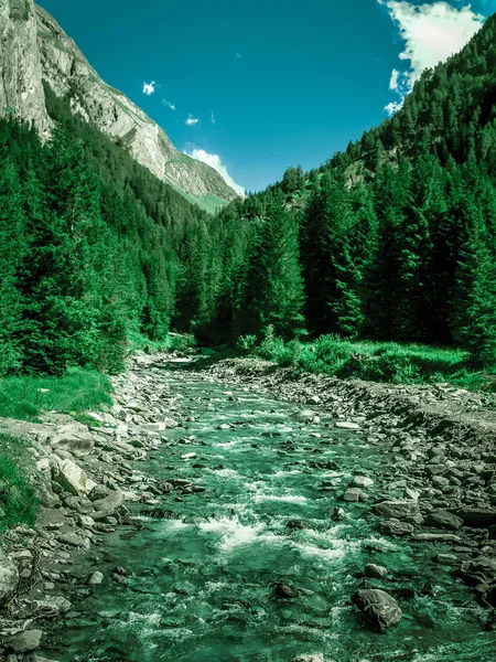 Río que viene de las altas montañas . — Foto de Stock