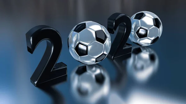 2020 sayısının yakın görüntüsü. Yeni Yıl