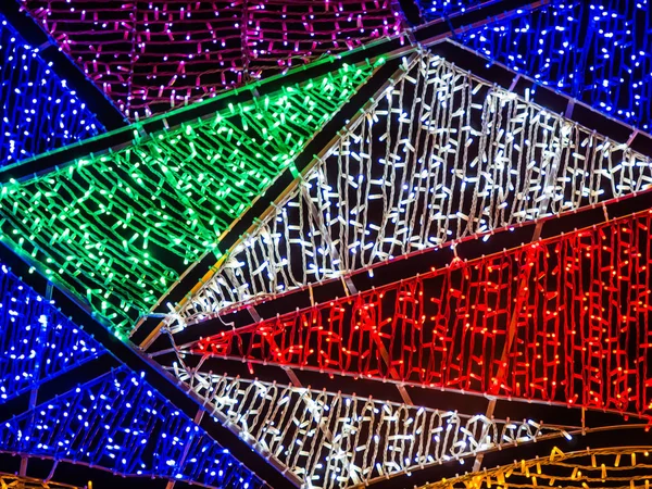 カラフルなクリスマス ライト — ストック写真