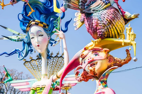 Fallas in valencia, Spanje — Stockfoto