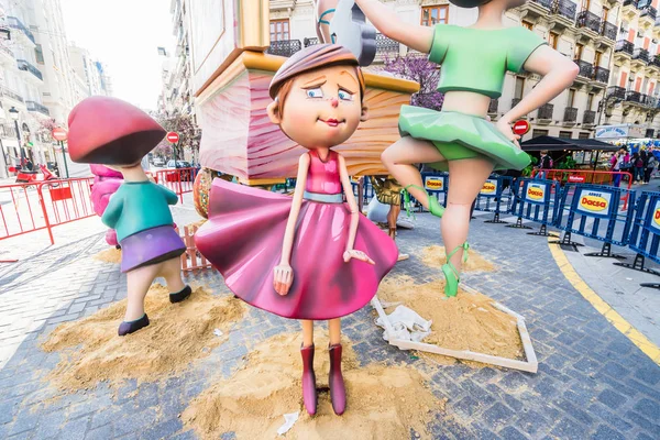 Fallas en Valence, Espagne — Photo